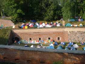 Widok z wa�u na Klub Fosa
