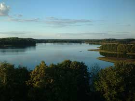 Jezioro Wigry - widok z wie�y